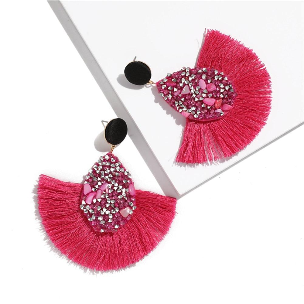 Bohemian Tassel Drop Earrings Earrings - The Burner Shop