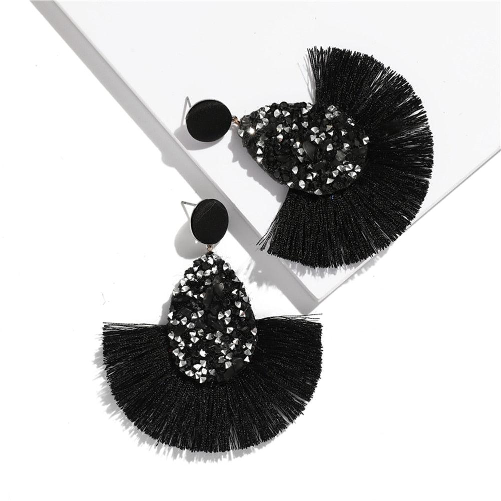 Bohemian Tassel Drop Earrings Earrings - The Burner Shop