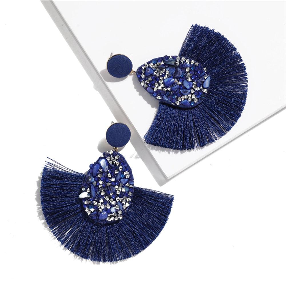 Bohemian Tassel Drop Earrings Earrings - The Burner Shop