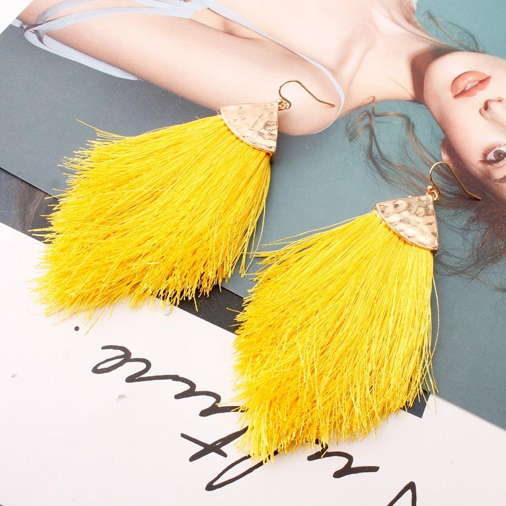 Bohemian Tassel Drop Earrings Earrings - The Burner Shop