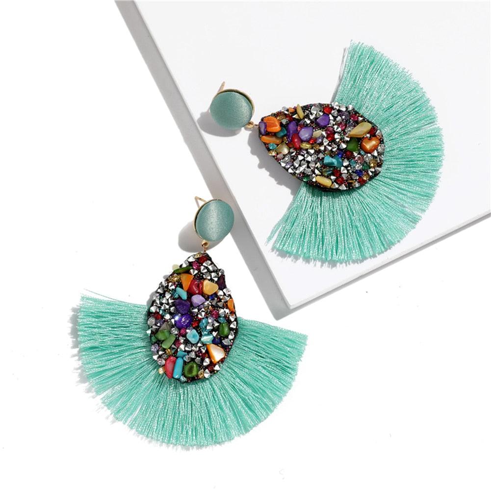 Bohemian Tassel Drop Earrings Earrings - The Burner Shop