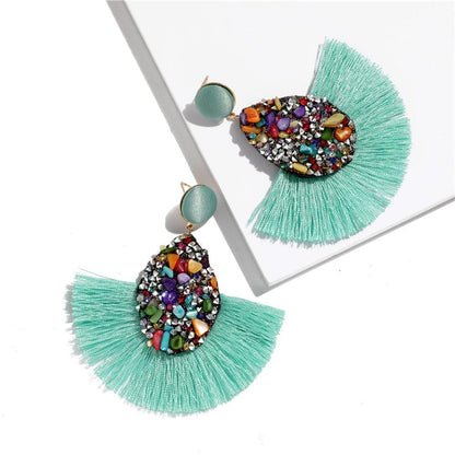 Bohemian Tassel Drop Earrings Earrings - The Burner Shop