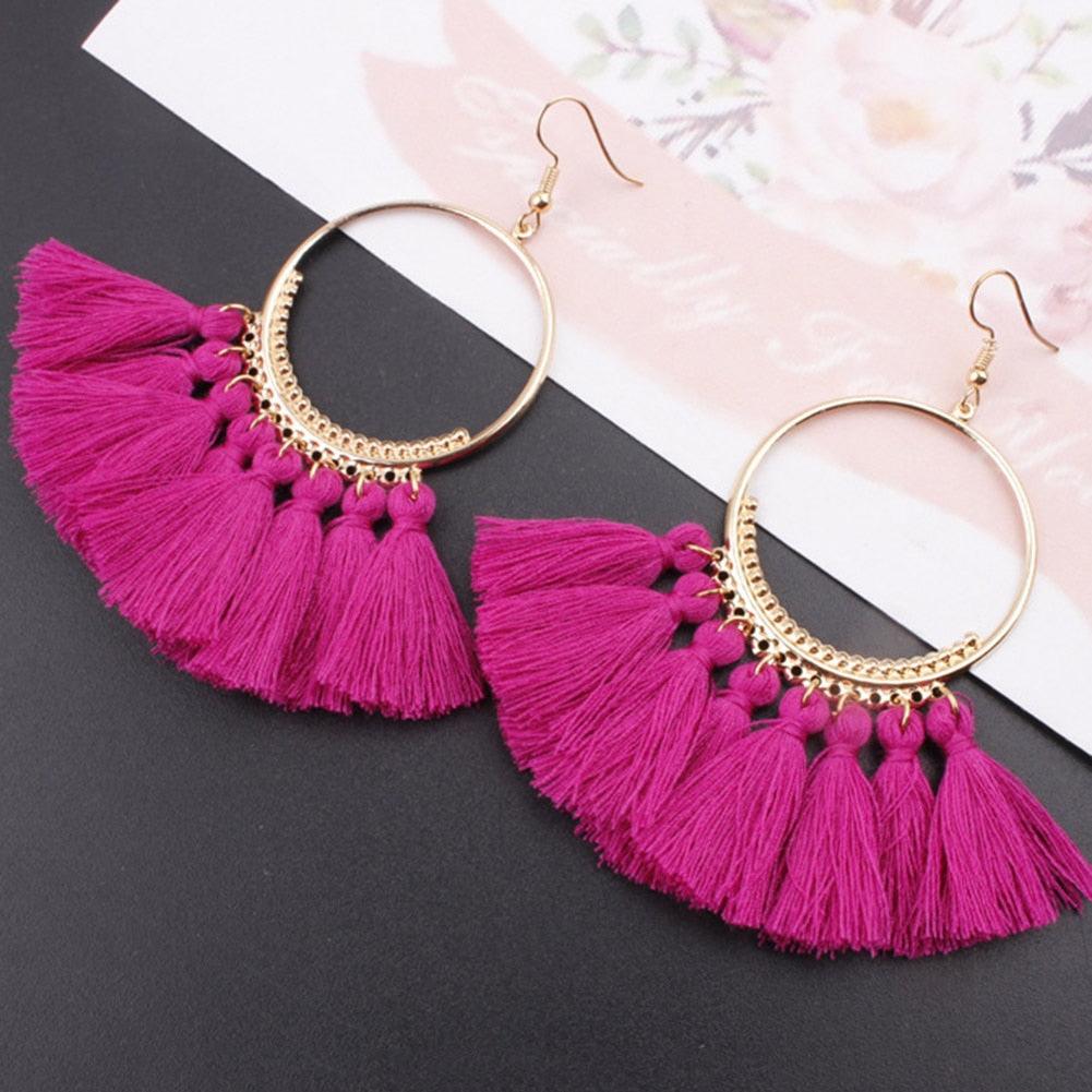 Bohemian Tassel Drop Earrings Earrings - The Burner Shop