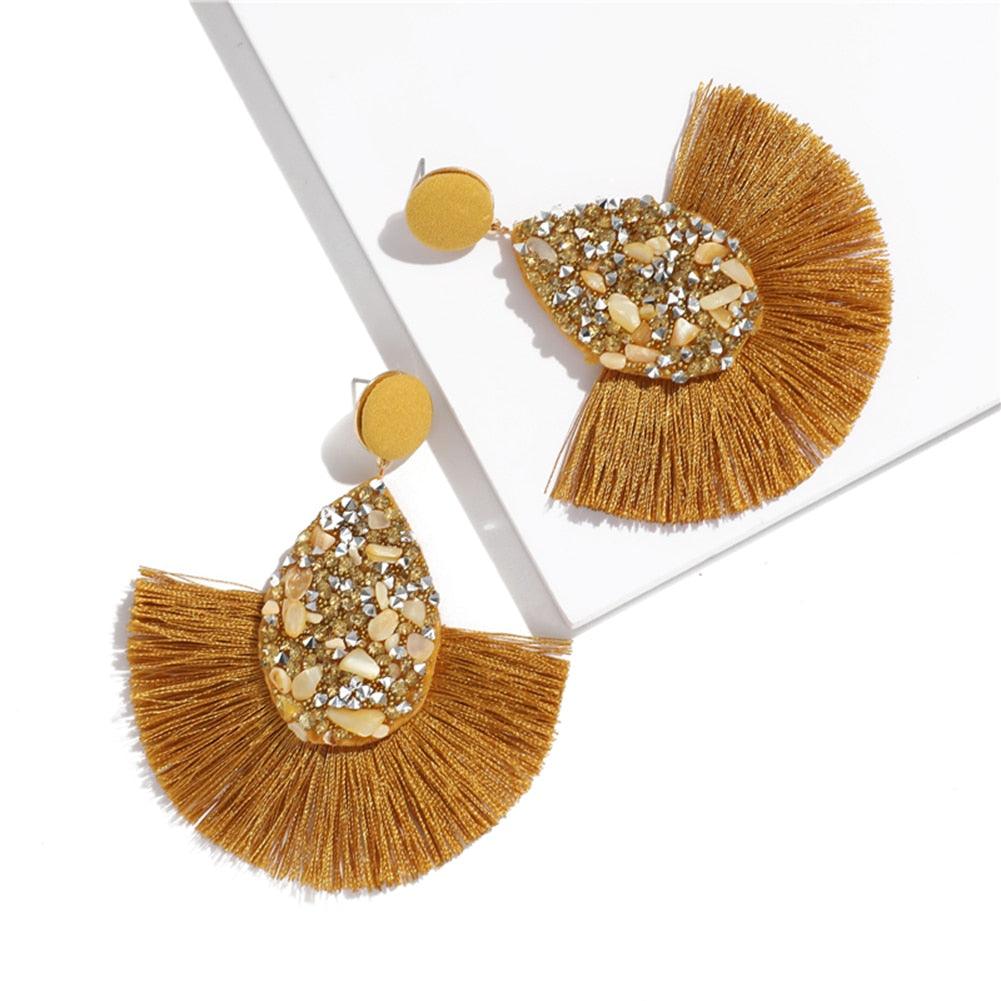 Bohemian Tassel Drop Earrings Earrings - The Burner Shop