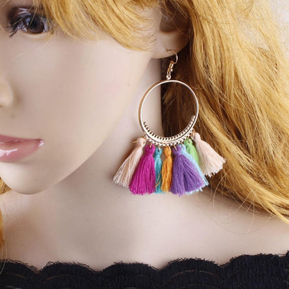 Bohemian Tassel Drop Earrings Earrings - The Burner Shop