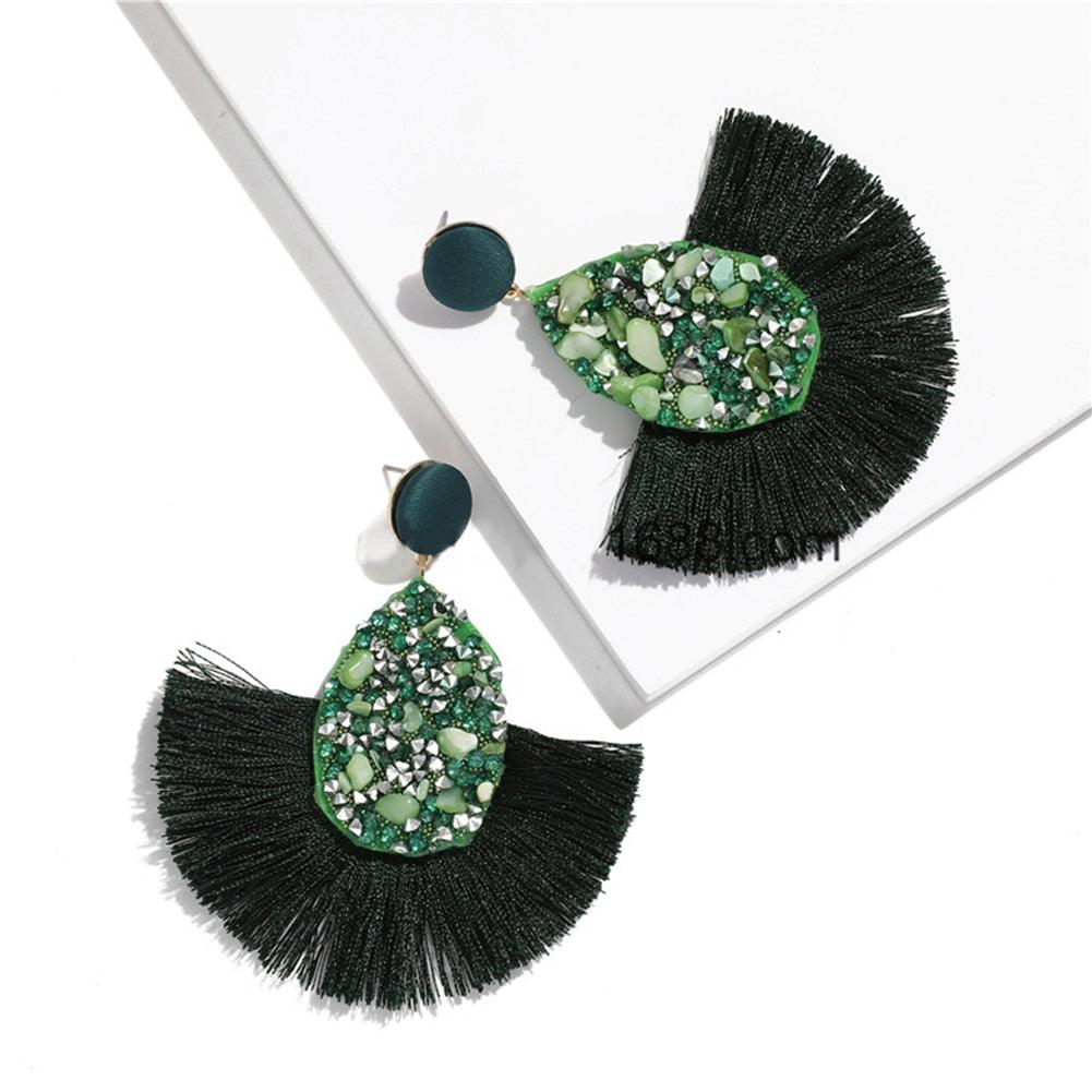 Bohemian Tassel Drop Earrings Earrings - The Burner Shop