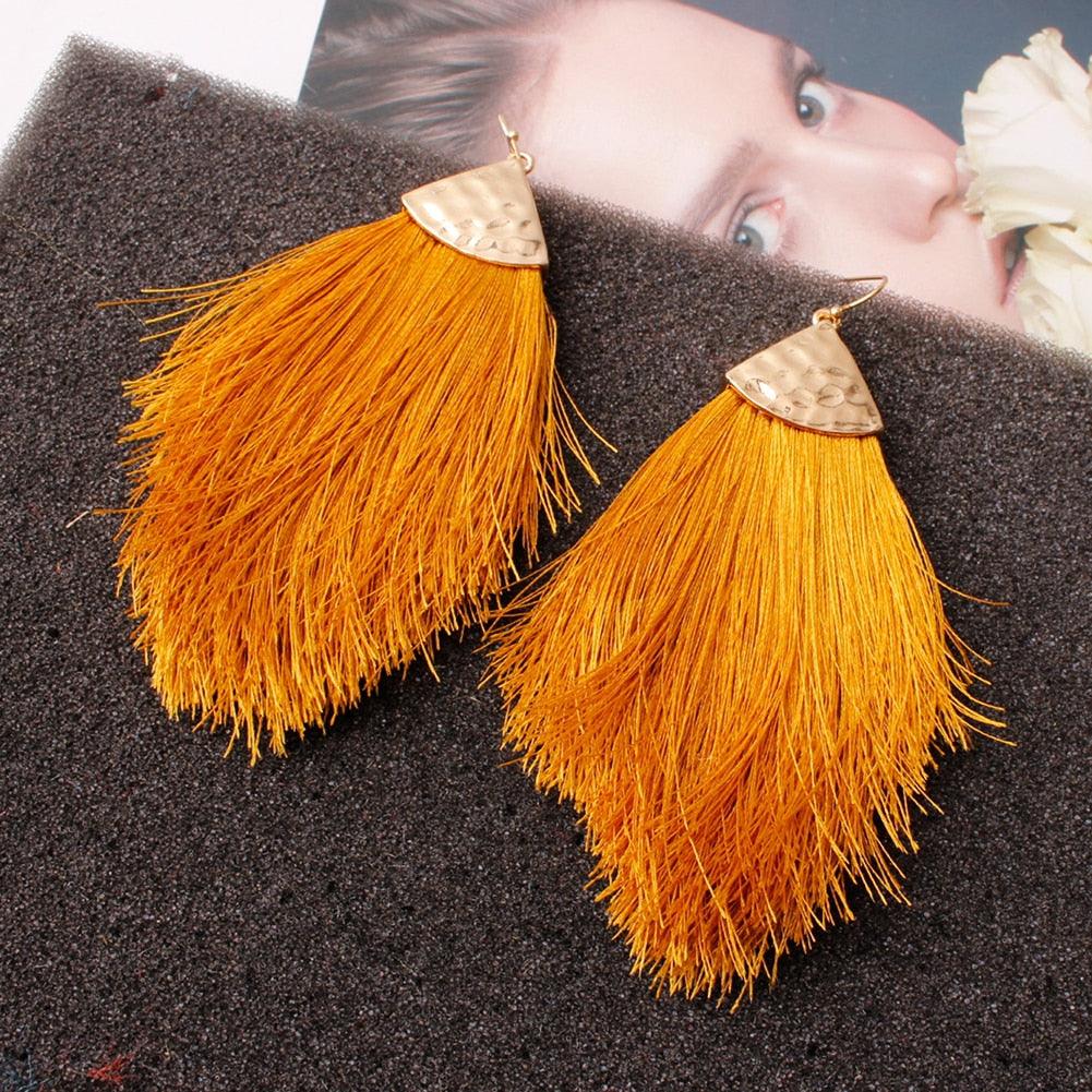 Bohemian Tassel Drop Earrings Earrings - The Burner Shop