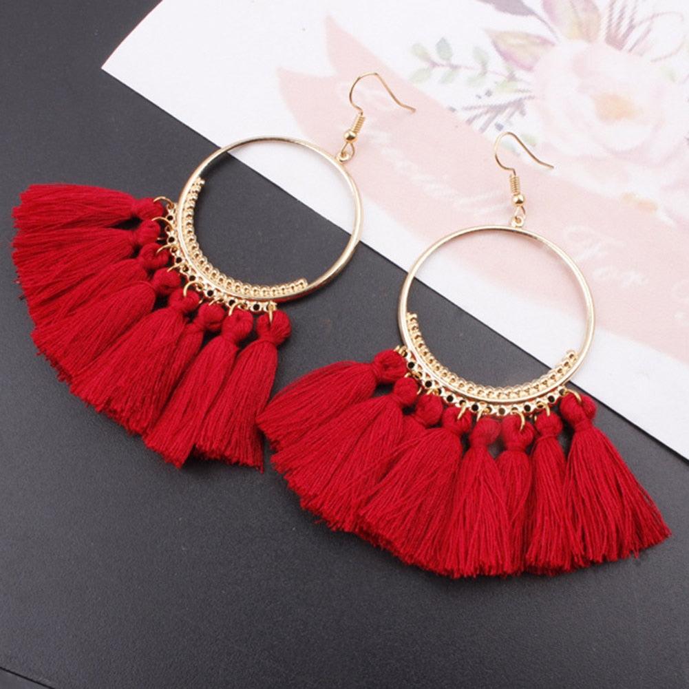 Bohemian Tassel Drop Earrings Earrings - The Burner Shop