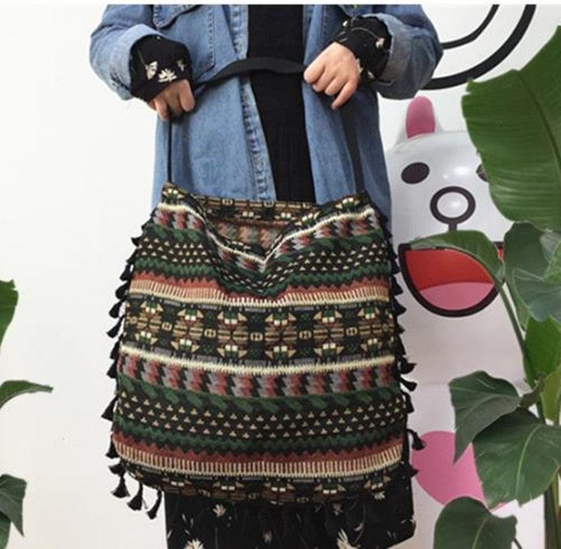 Bohemian Tassel Fringe Shoulder Bag bags - The Burner Shop