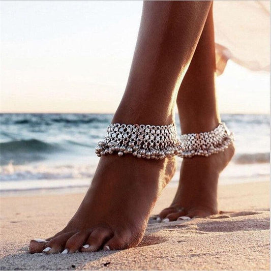 Bohemian Vintage Bells Anklet Anklets - The Burner Shop