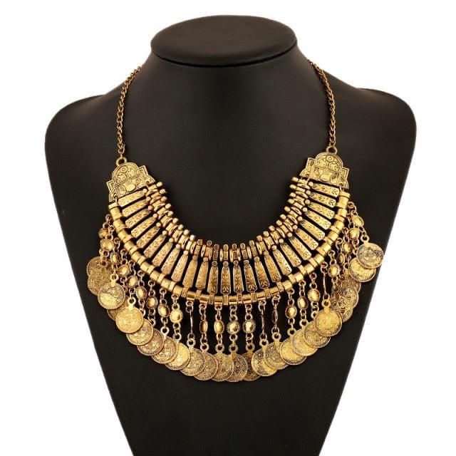 Boho Antique Long Tassel African Vintage Necklace Necklaces - The Burner Shop