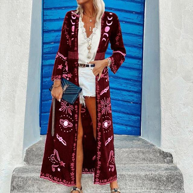 Boho Autumn Cardigan Cardigans - The Burner Shop
