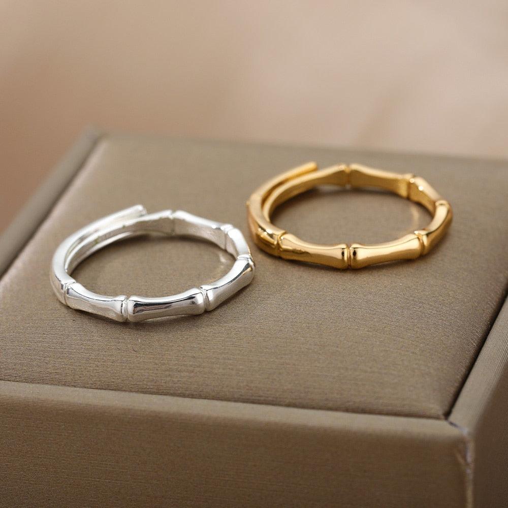 Boho Bamboo Joint Rings Rings - The Burner Shop
