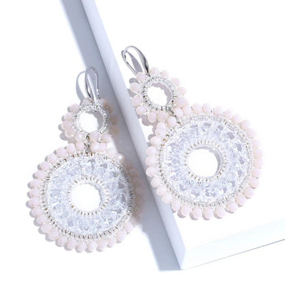 Boho Beaded Drop Earrings Earrings - The Burner Shop