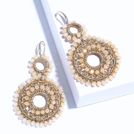Boho Beaded Drop Earrings Earrings - The Burner Shop