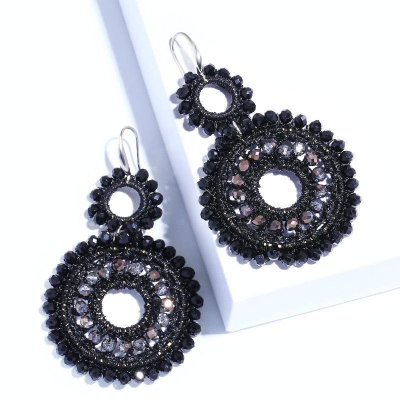 Boho Beaded Drop Earrings Earrings - The Burner Shop