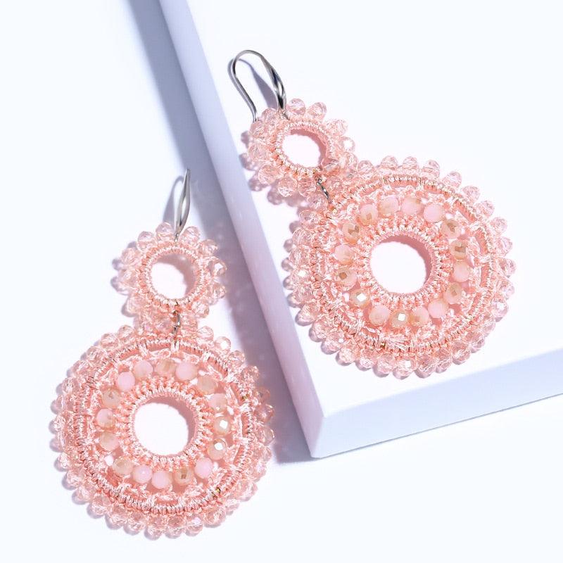 Boho Beaded Drop Earrings Earrings - The Burner Shop