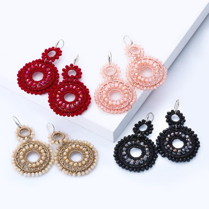 Boho Beaded Drop Earrings Earrings - The Burner Shop