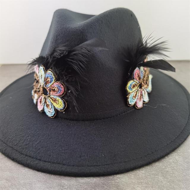 Boho Brim Wool Felt Fedora Panama Hat Hats - The Burner Shop
