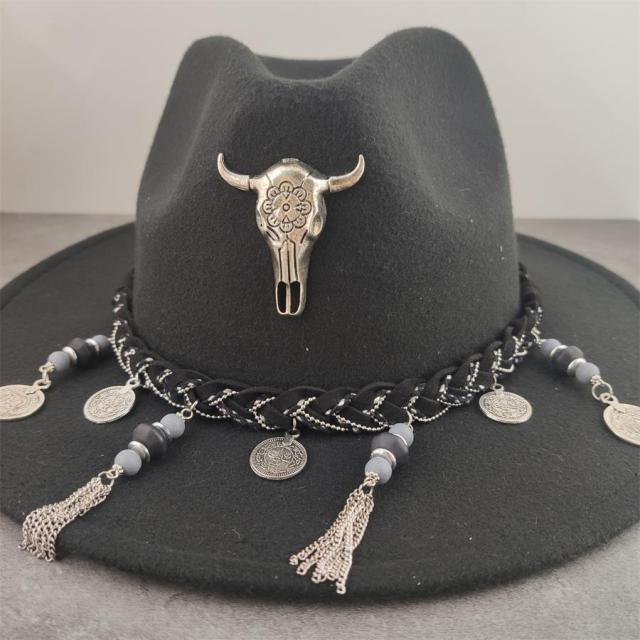 Boho Brim Wool Felt Fedora Panama Hat Hats - The Burner Shop