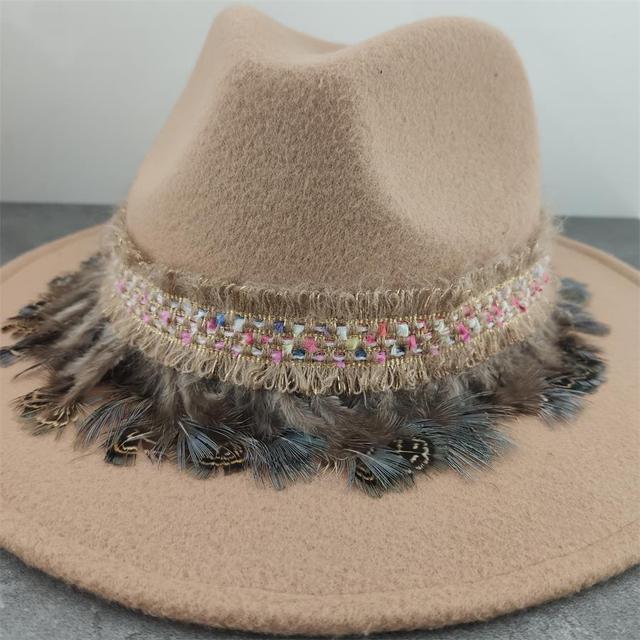 Boho Brim Wool Felt Fedora Panama Hat Hats - The Burner Shop