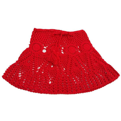 Boho Chi Crochet Mini Skirt Skirts - The Burner Shop