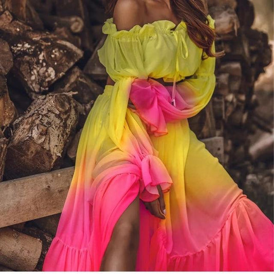 Boho Chic Beach Cover Up Cover Ups - The Burner Shop