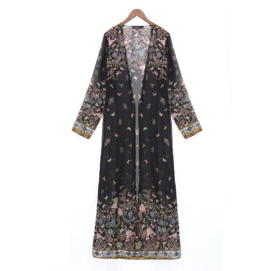 Boho Chic Beach Cover Up Cover Ups - The Burner Shop