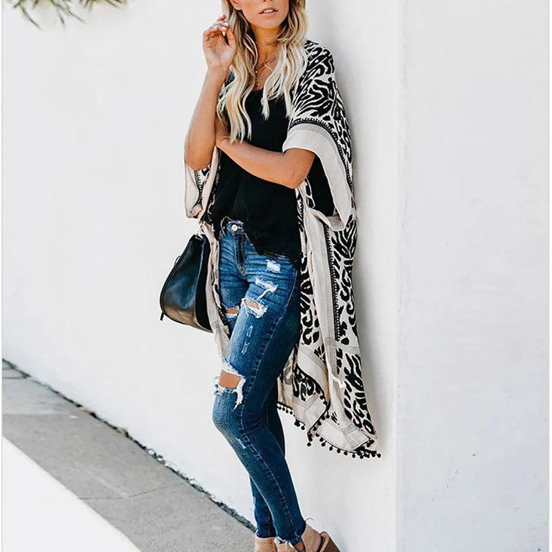 Boho Chic Beach Cover Up Cover Ups - The Burner Shop