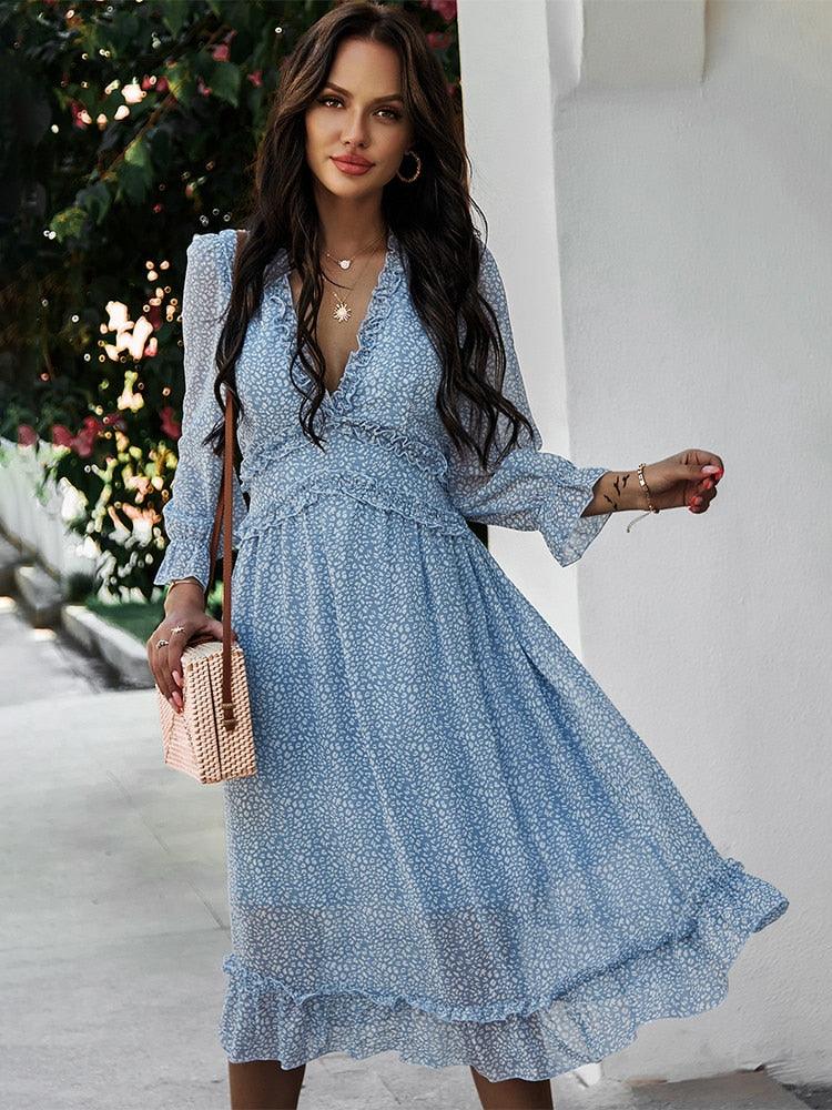Boho Chic Butterfly Sleeve Dress Dresses - The Burner Shop
