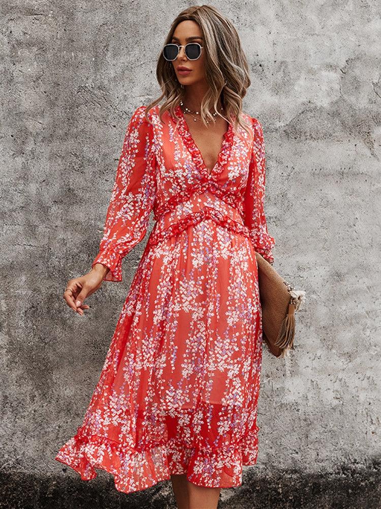 Boho Chic Butterfly Sleeve Dress Dresses - The Burner Shop
