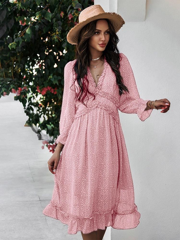 Boho Chic Butterfly Sleeve Dress Dresses - The Burner Shop