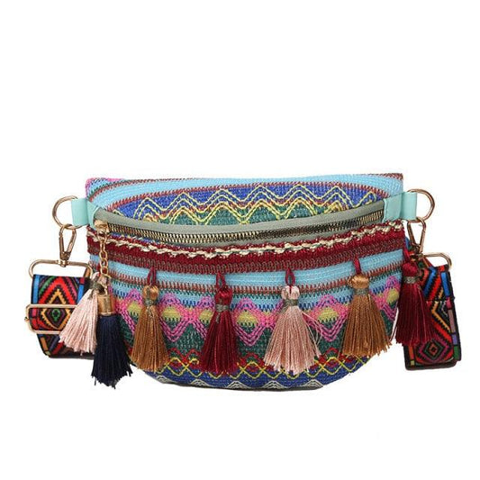 Boho Chic Cross Body Bag with Tassels Bags - The Burner Shop