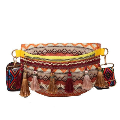 Boho Chic Cross Body Bag with Tassels Bags - The Burner Shop