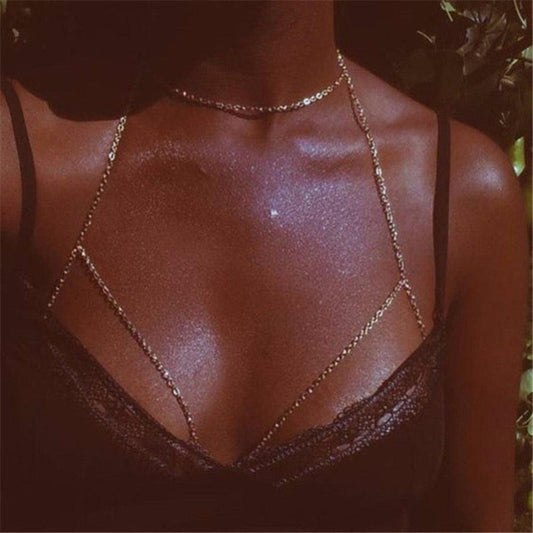 Boho Chic Harness Necklace Necklaces - The Burner Shop