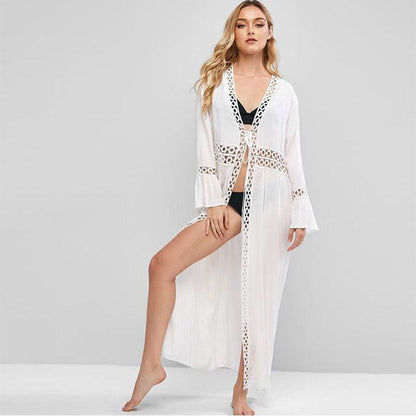 Boho Chic Hollow Out Beach Cover Up Cover Ups - The Burner Shop