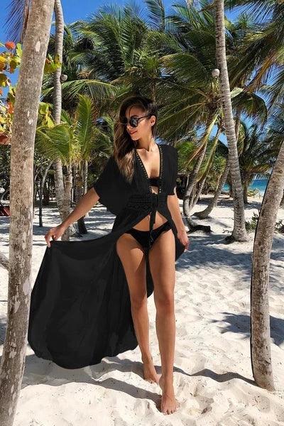 Boho Chic Hollow Out Beach Cover Up Cover Ups - The Burner Shop