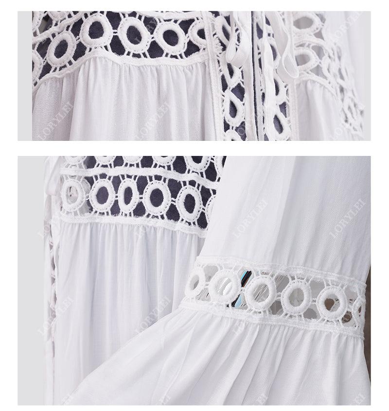 Boho Chic Hollow Out Beach Cover Up Cover Ups - The Burner Shop