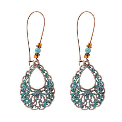 Boho Chic Long Chain Dangle Earrings Earrings - The Burner Shop