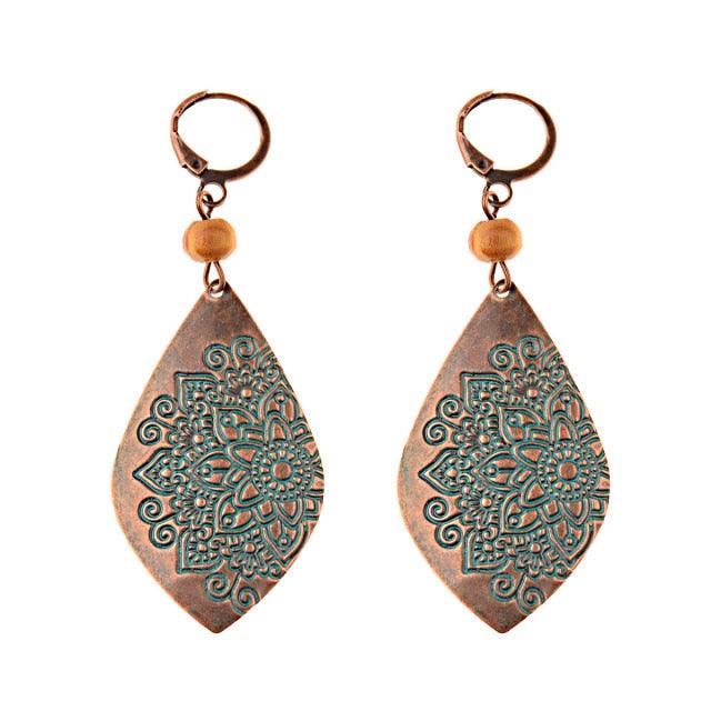 Boho Chic Long Chain Dangle Earrings Earrings - The Burner Shop