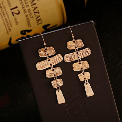 Boho Chic Long Chain Dangle Earrings Earrings - The Burner Shop