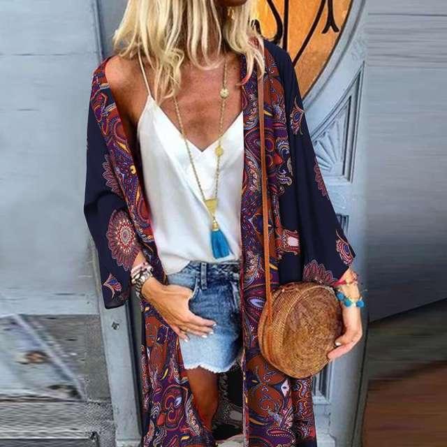 Boho Chic Long Sleeve Cardigan Cardigans - The Burner Shop