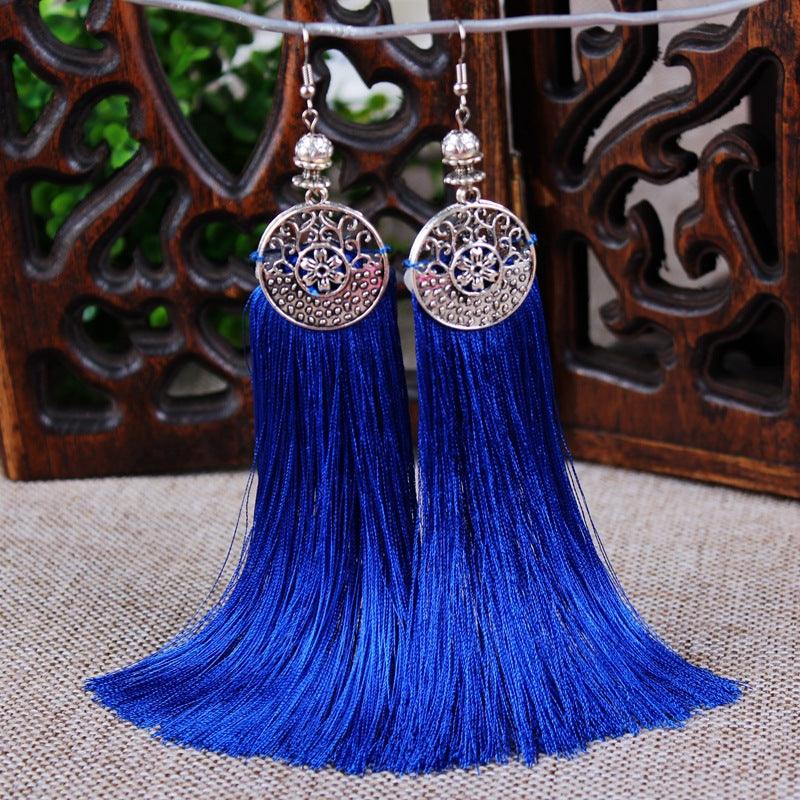 Boho Chic Long Tassel Drop Earring Earrings - The Burner Shop