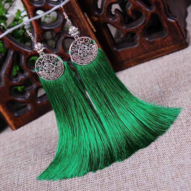 Boho Chic Long Tassel Drop Earring Earrings - The Burner Shop