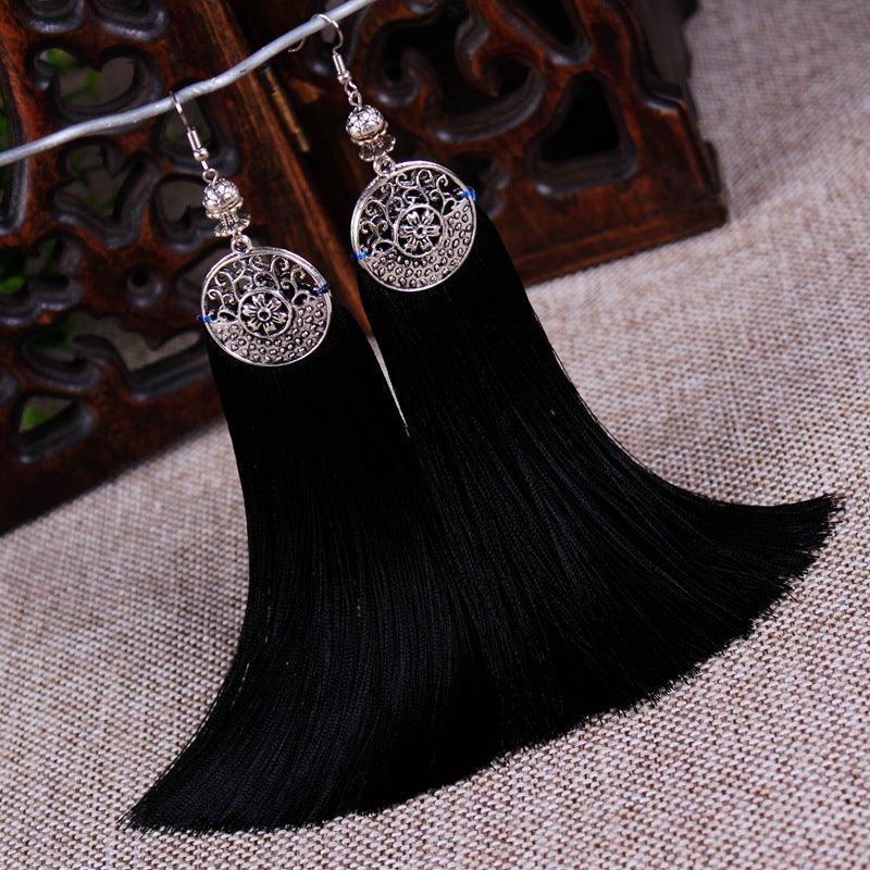 Boho Chic Long Tassel Drop Earring Earrings - The Burner Shop