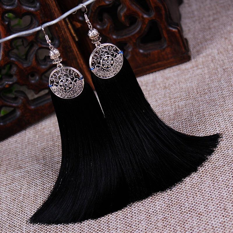 Boho Chic Long Tassel Drop Earring Earrings - The Burner Shop