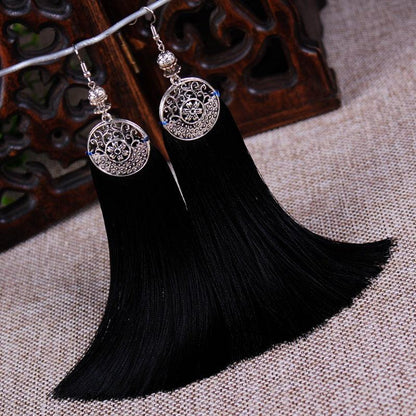 Boho Chic Long Tassel Drop Earring Earrings - The Burner Shop