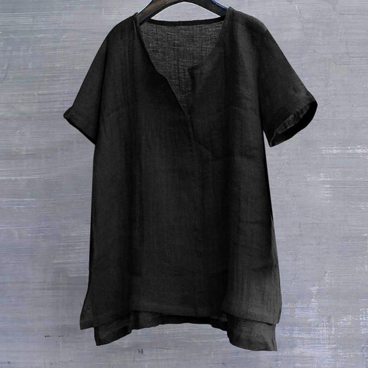Boho Chic Loose Linen Shirts Shirts - The Burner Shop