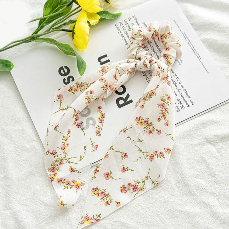 Boho Chic Ribbon Hair Scrunchies Hair Tie - The Burner Shop