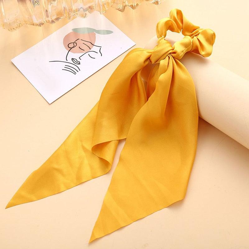 Boho Chic Ribbon Hair Scrunchies Hair Tie - The Burner Shop